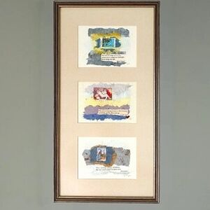Martha Johnson Mixed Media Collage Framed Art